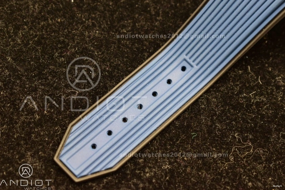 ZF Titanium Strap on Unico A1280 Edition Blue 1:1 Bang Dial Rubber Hublot Blue Skeleton Big Best 1119